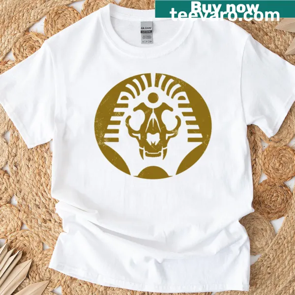 Illustrated Sphinx logo from The Venture Bros on a T-shirt