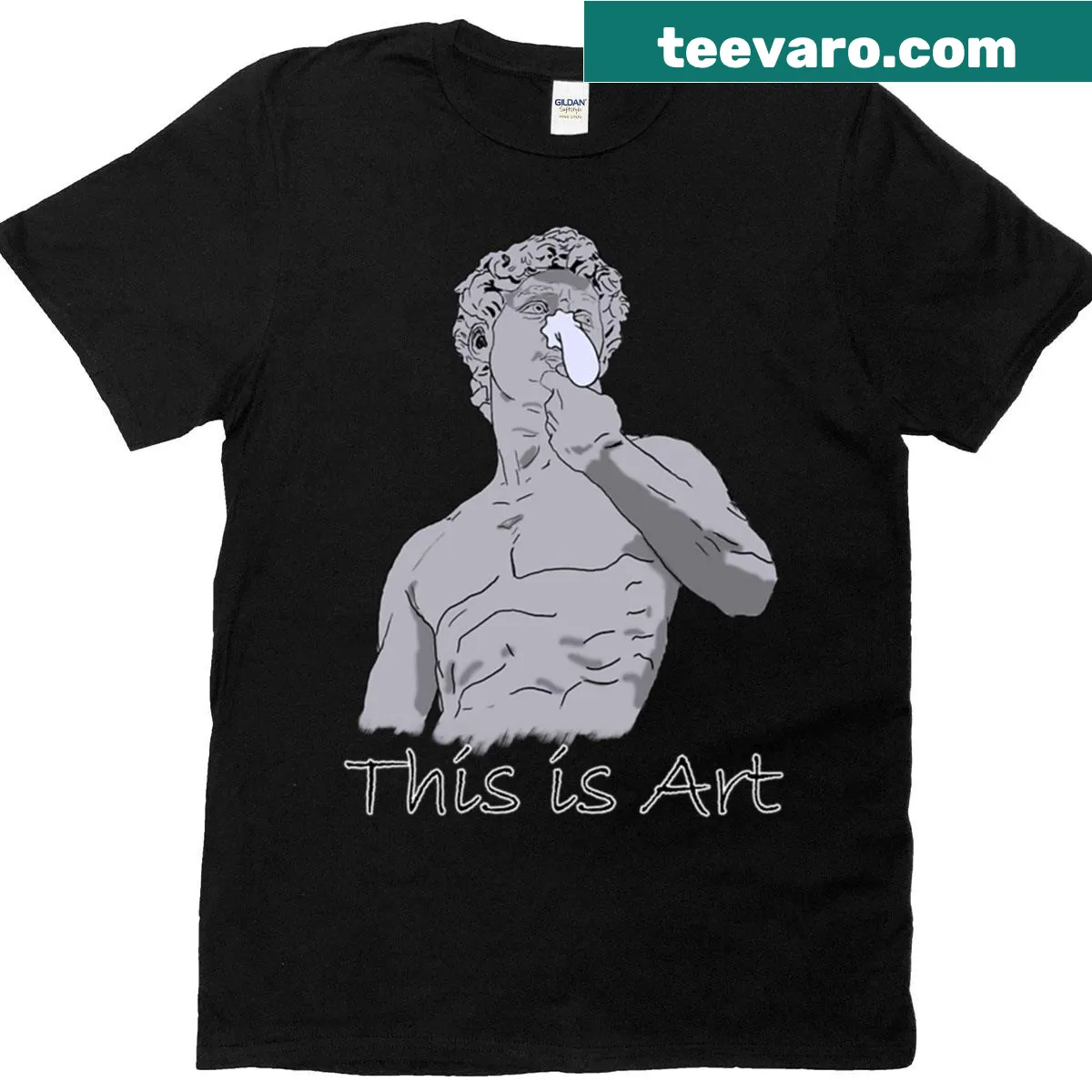 Spongebob graphic T-shirt celebrating humor and art — on a men's t-shirt
