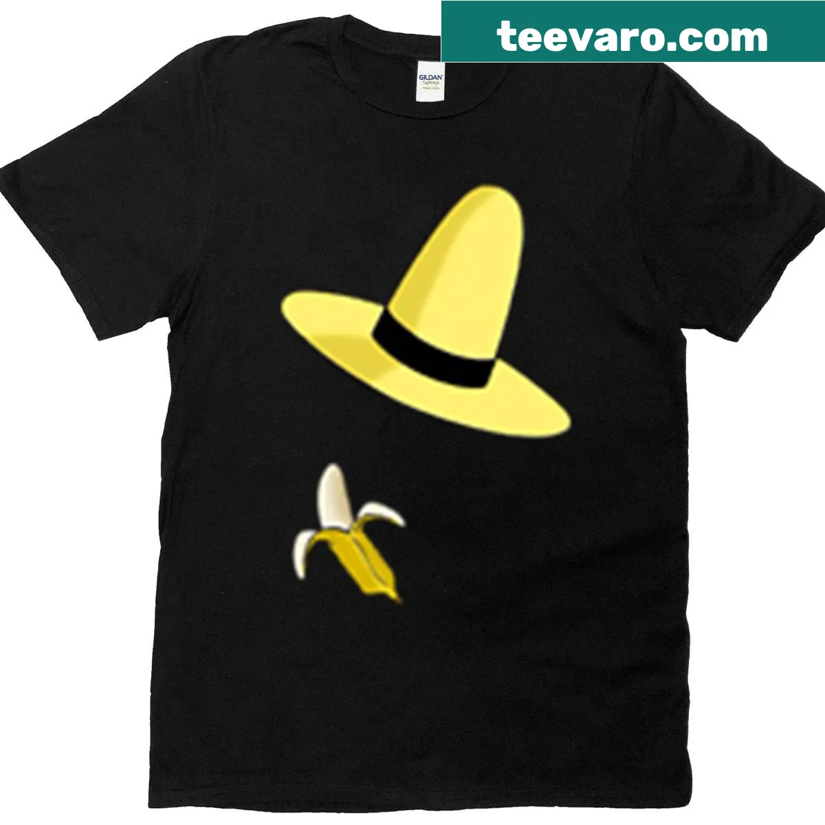 Cute Curious George design on a children's t-shirt — on a men's t-shirt