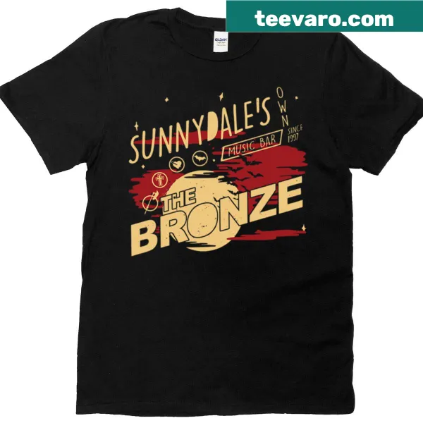 Illustration of The Bronze from Buffy The Vampire Slayer on a t-shirt