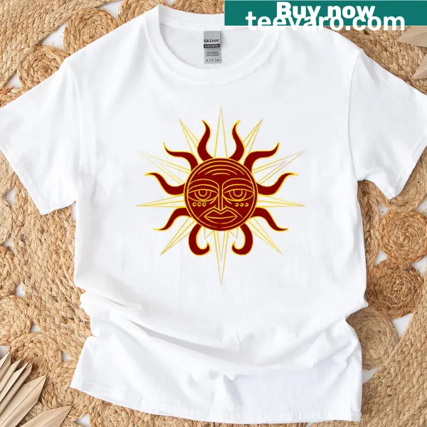 Oversized T-shirt featuring superheroes of ancient Greece in playful illustrations