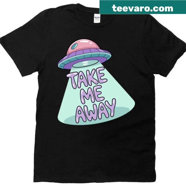 Cartoon alien spaceship t-shirt for fantasy lovers