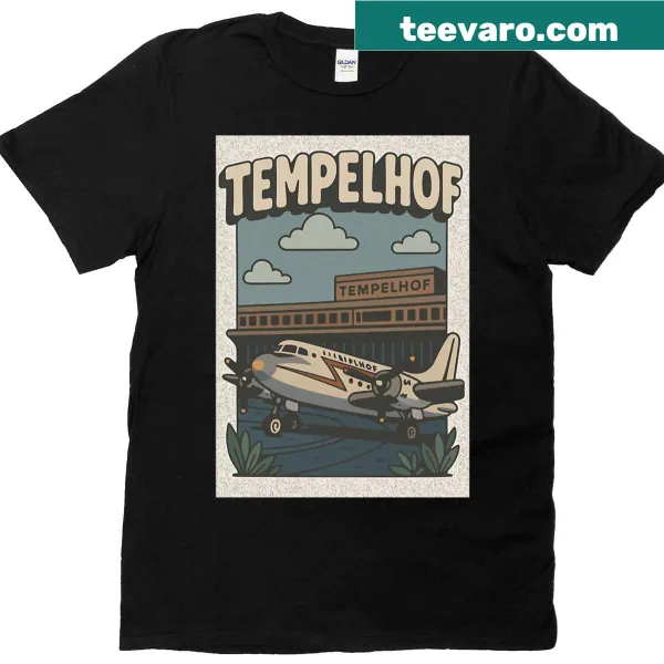 Tribute t-shirt featuring Tempelhof Berlin Airport design