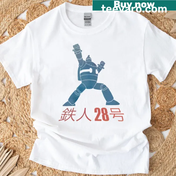 Illustration of the Tetsujin 28-go robot on a t-shirt