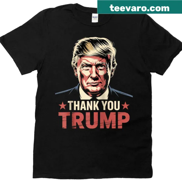 Raglan tee with sarcastic Thank You Trump text design