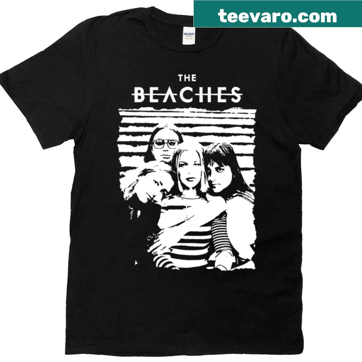 The Beaches band themed shirt featuring a unique design — on a men's t-shirt