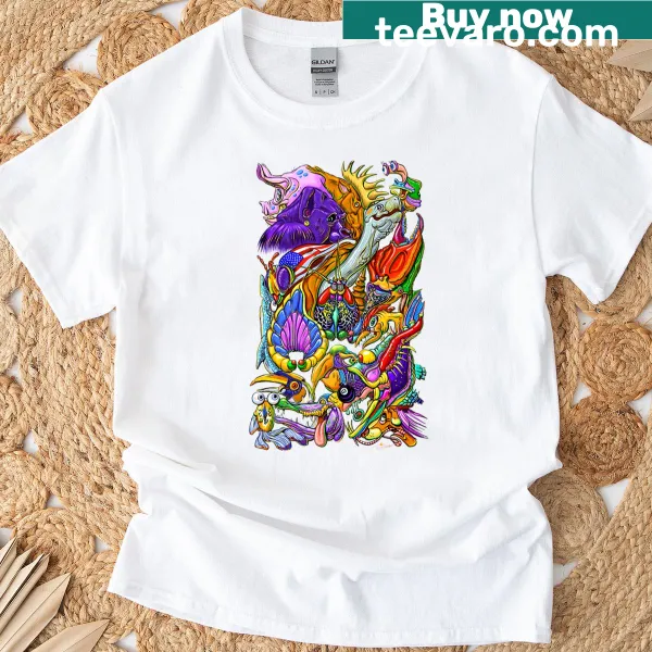 Whimsical pig graphic with 'The Year of the Pig' text on T-shirt