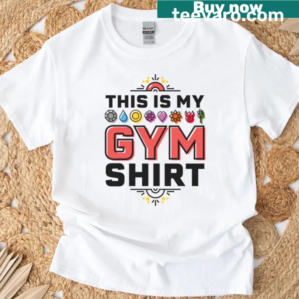 Motivational gym T-shirt with the phrase 'This Is My Gym'