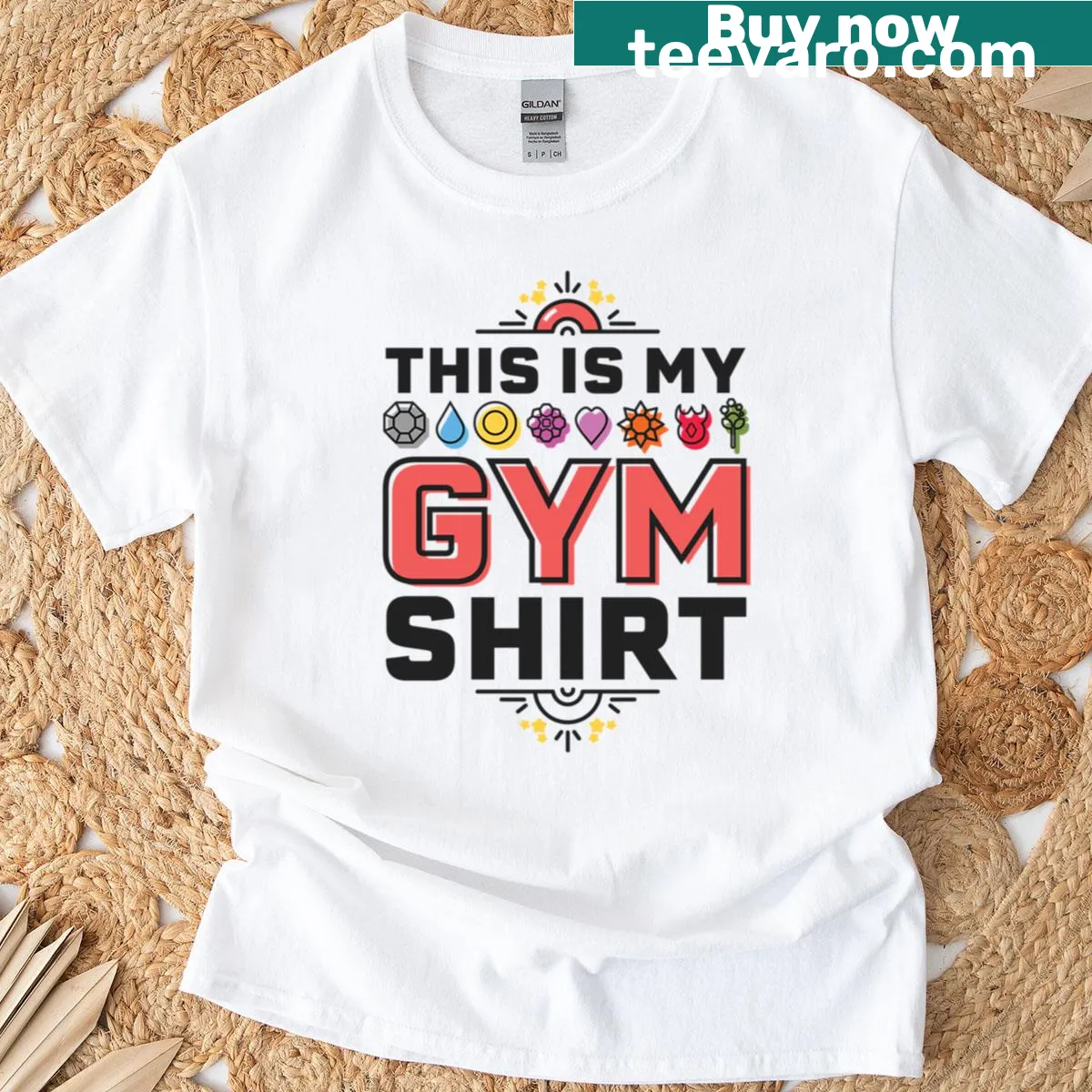 Motivational gym T-shirt with the phrase 'This Is My Gym' — on a men's t-shirt