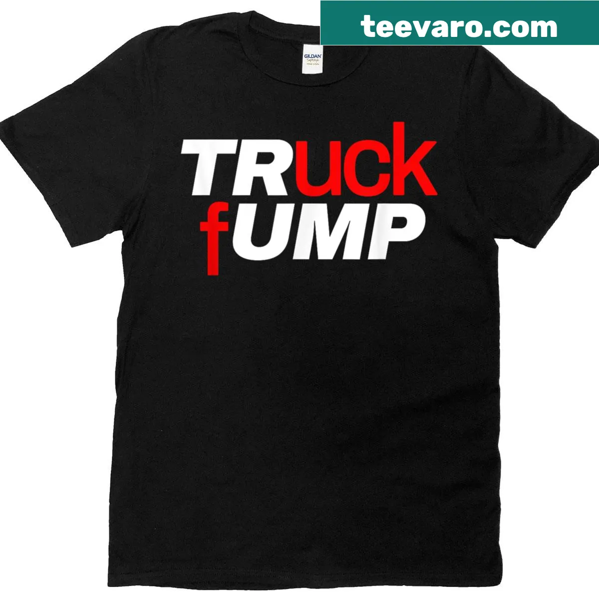 Illustrative graphic T-shirt celebrating truck culture and style — on a men's t-shirt