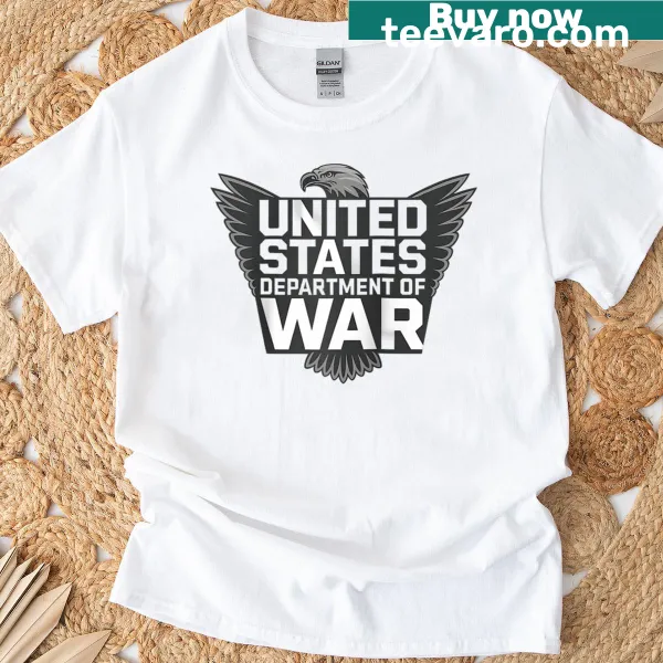 Raglan t-shirt with the phrase 'Rename Department Of War'