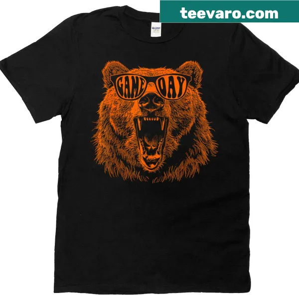 Cute vintage bear illustration on a family-friendly t-shirt