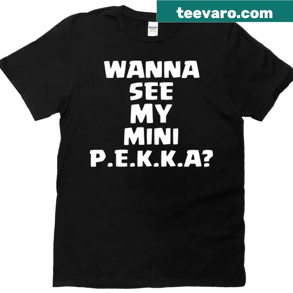 Cute Mini Pekka T-shirt featuring a playful gaming character
