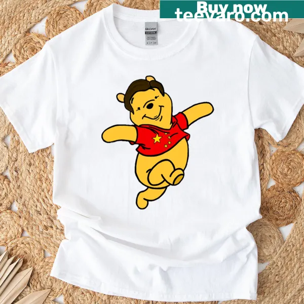 Humorous Xi Jing Pooh phrase graphic on a t-shirt