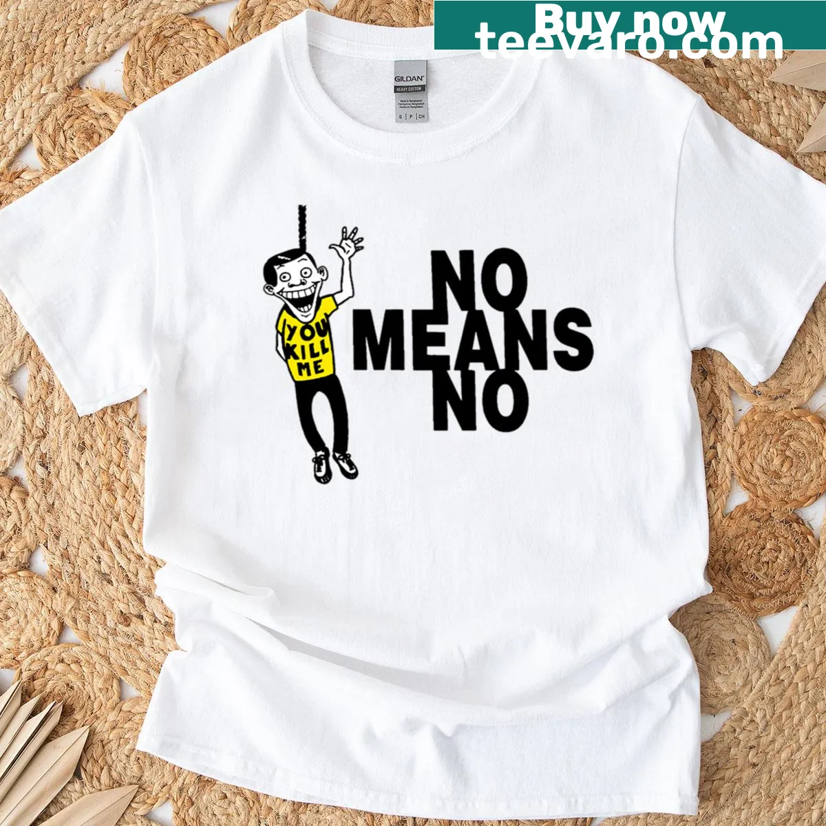 T-shirt with a typographic design expressing musical themes and heartfelt lyrics. — on a men's t-shirt