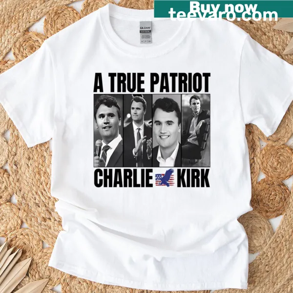 T-shirt with justice message for Charlie Kirk