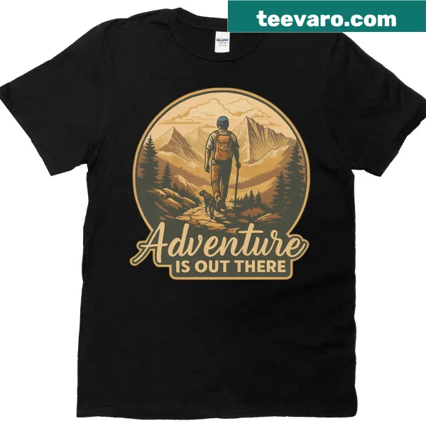 Adventure Awaits T-shirt with nature theme