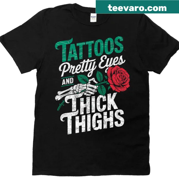 Vintage-style T-shirt showcasing traditional tattoo art