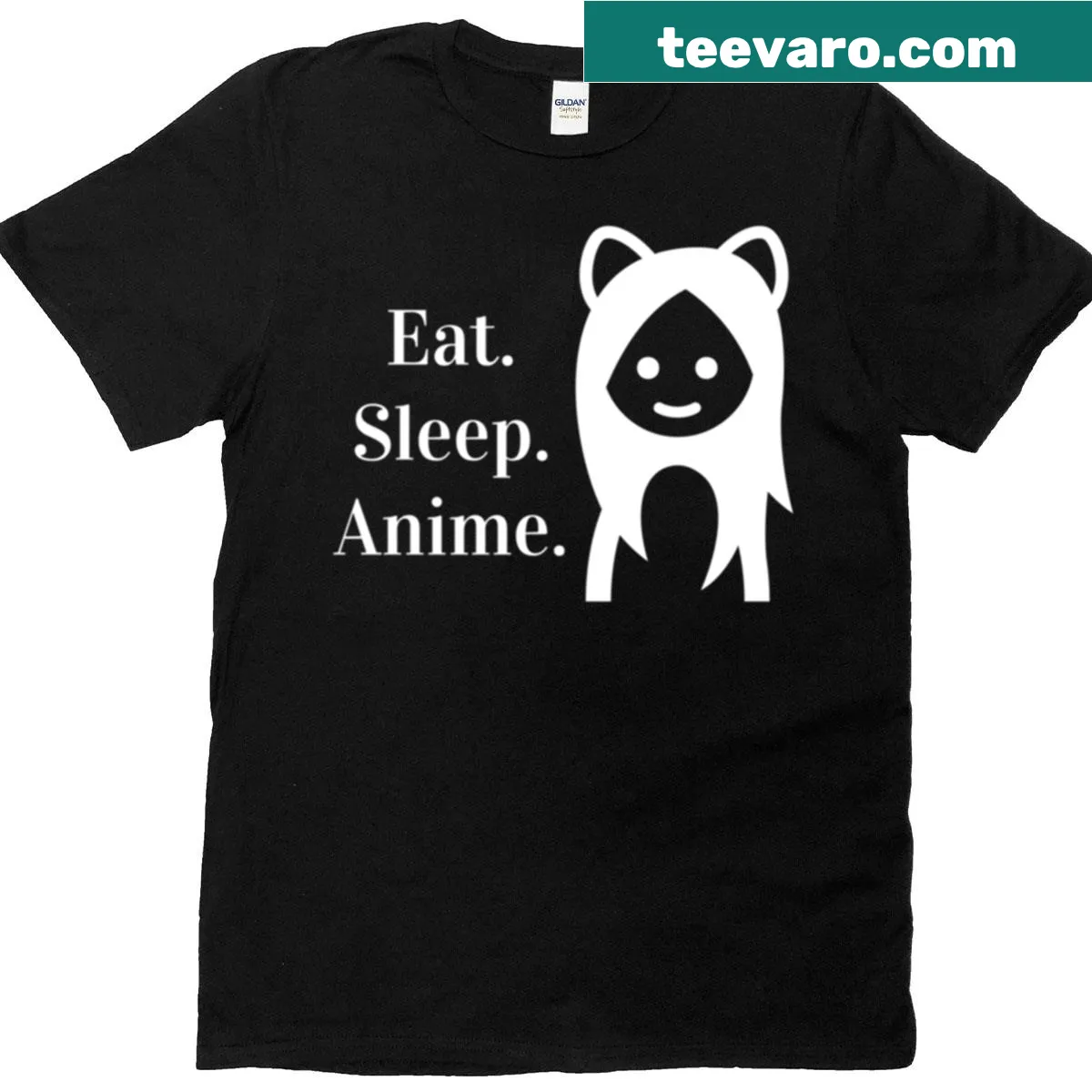Whimsical Anime Girl t-shirt with an adorable graphic — on a men's t-shirt