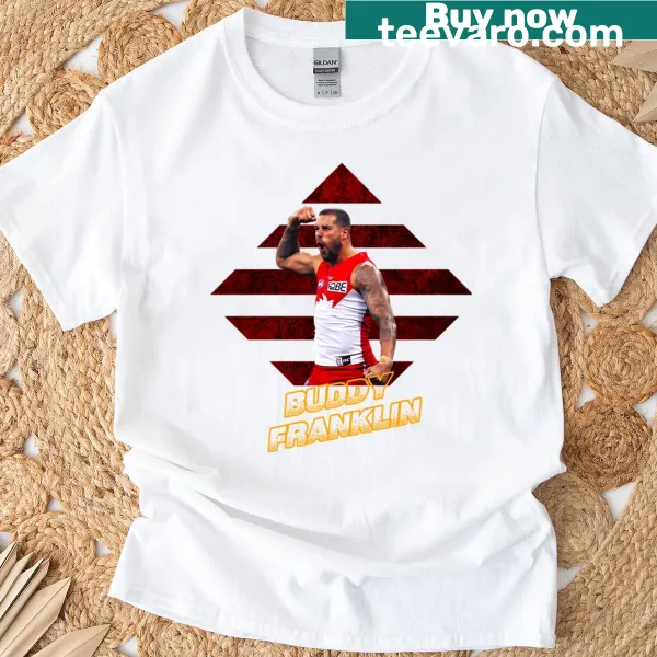 Buddy Franklin shirt with modern triangle design