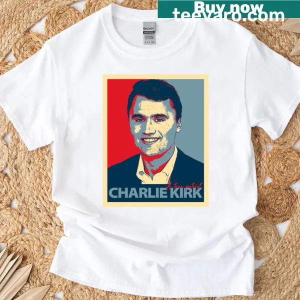 A True Patriot typography graphic t-shirt for national pride.
