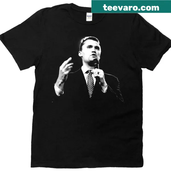 Inspirational shirt featuring Charlie Kirk's name and activism theme