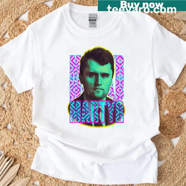 Martyr tribute graphic T-shirt representing Charlie Kirk