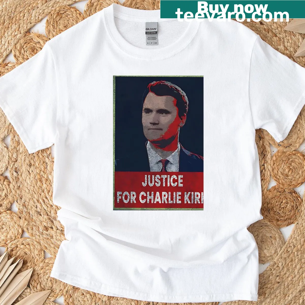 Concept artwork T-shirt focused on memorial themes — on a men's t-shirt