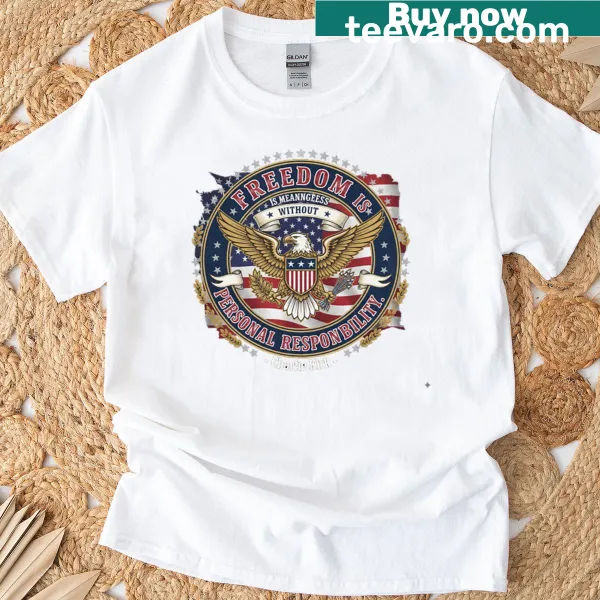 Oversized t-shirt with a quote from Charlie Kirk