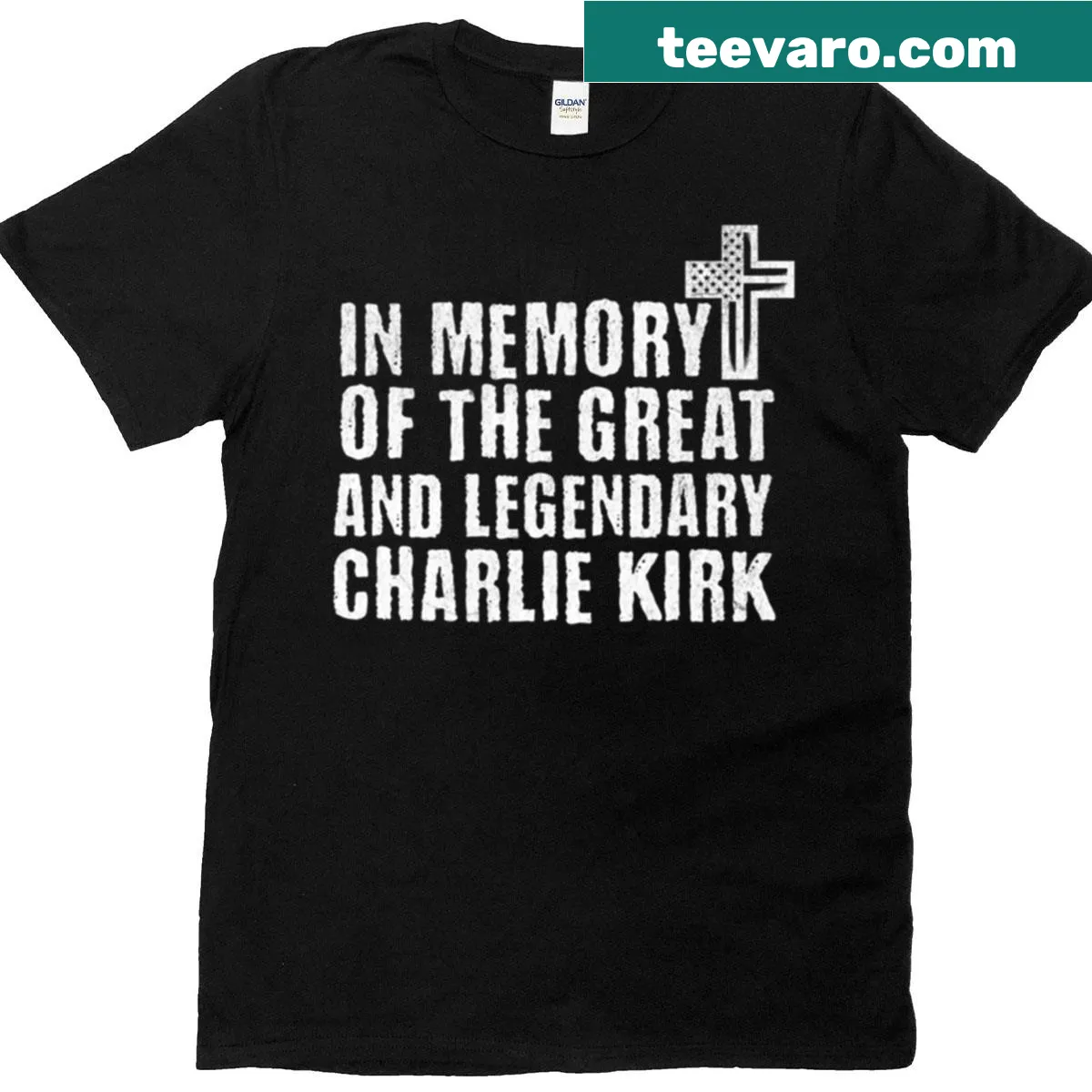 Humorous typography t-shirt with clever saying — on a men's t-shirt