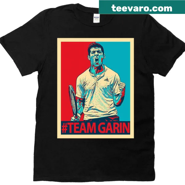 T-shirt supporting tennis player Cristian Garin