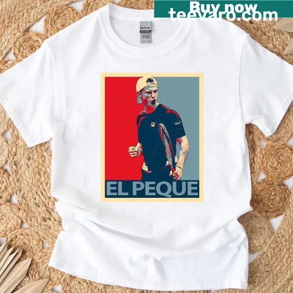 Diego Schwartzman graphic on tennis-themed T-shirt