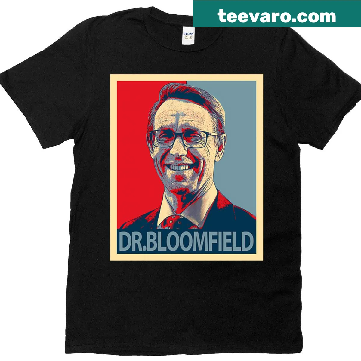 T-shirt honoring Dr. Ashley Bloomfield — on a men's t-shirt