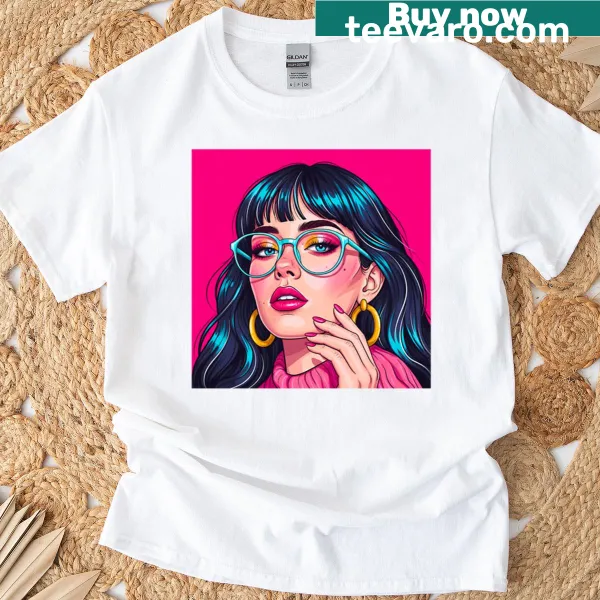 Aesthetic T-shirt with playful typography design