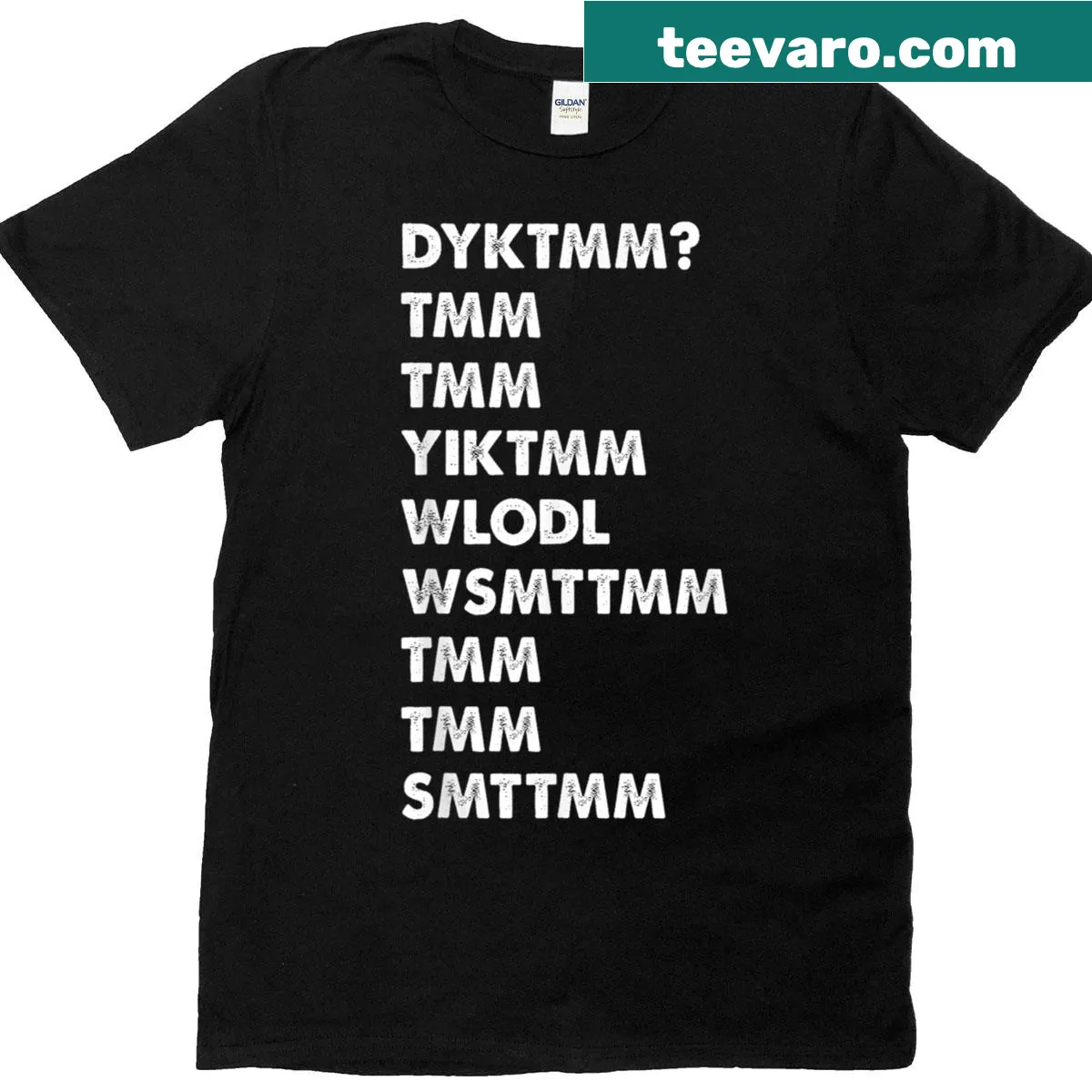 Playful typography design on T-shirt — on a men's t-shirt