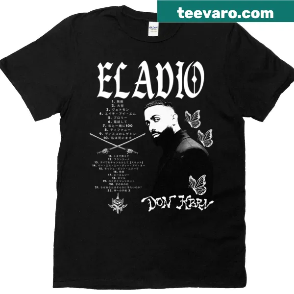 Minimalist Eladio Carrion shirt with clean typography