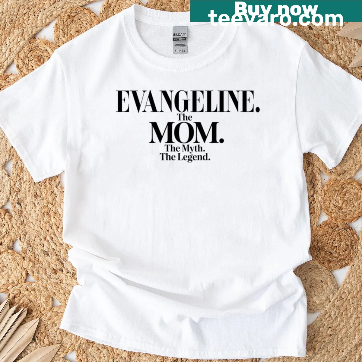 Funny mom quote t-shirt with the phrase 'The Mom, The Myth, The Legend' — on a men's t-shirt
