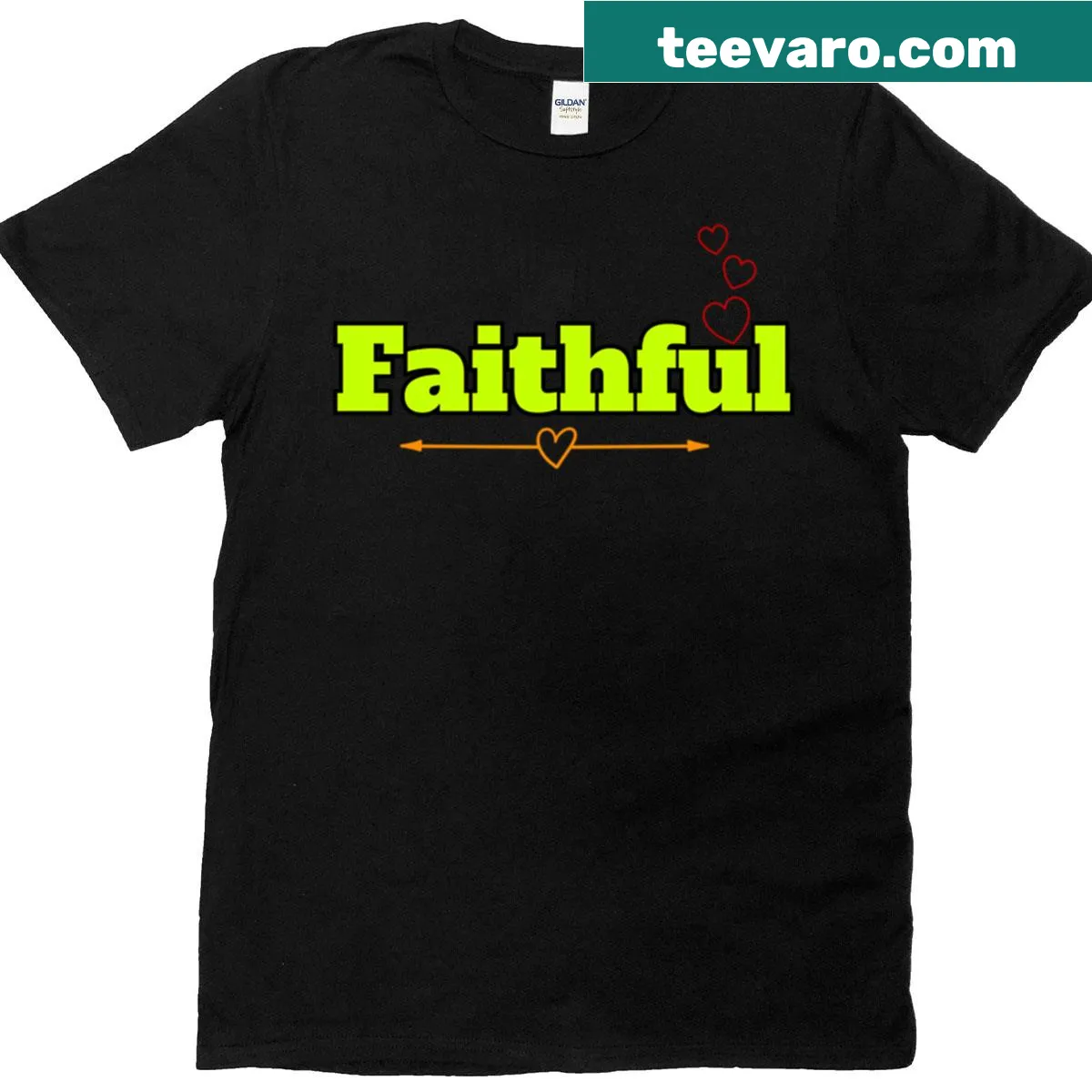 T-shirt featuring a positive quote about love and loyalty — on a men's t-shirt