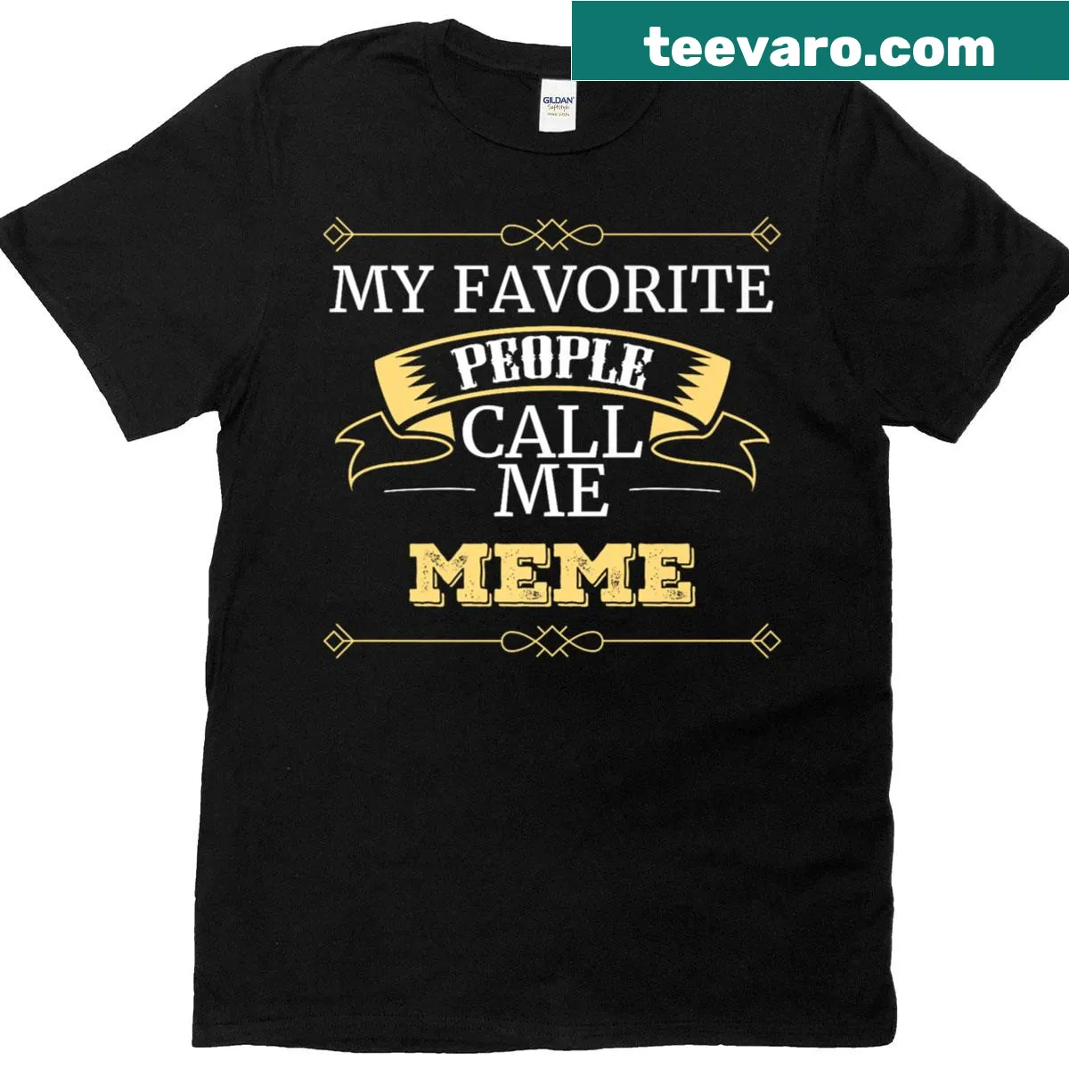 Funny family t-shirt with meme text, playful design — on a men's t-shirt