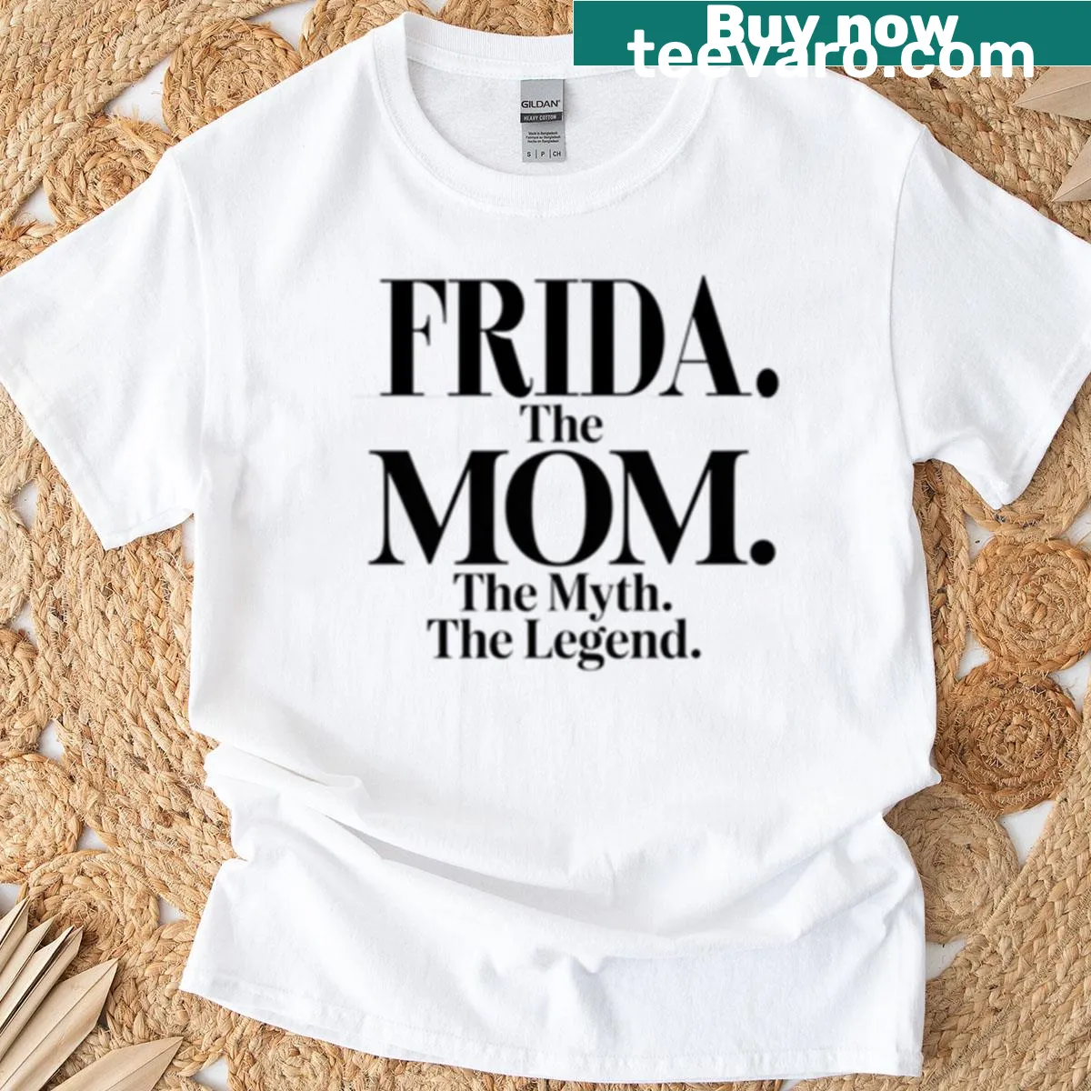 Funny mom quote T-shirt featuring Frida Kahlo's name — on a men's t-shirt