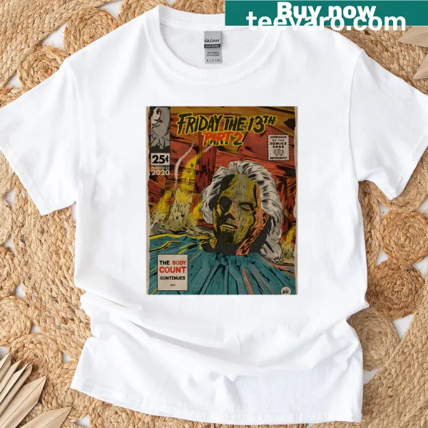 Graphic T-shirt inspired by Friday The 13th Part 2