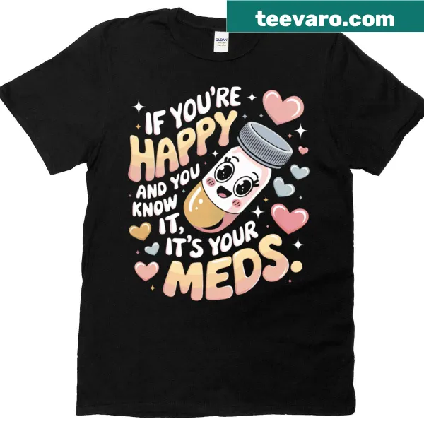 Humorous nurse life T-shirt with medical-themed typography.