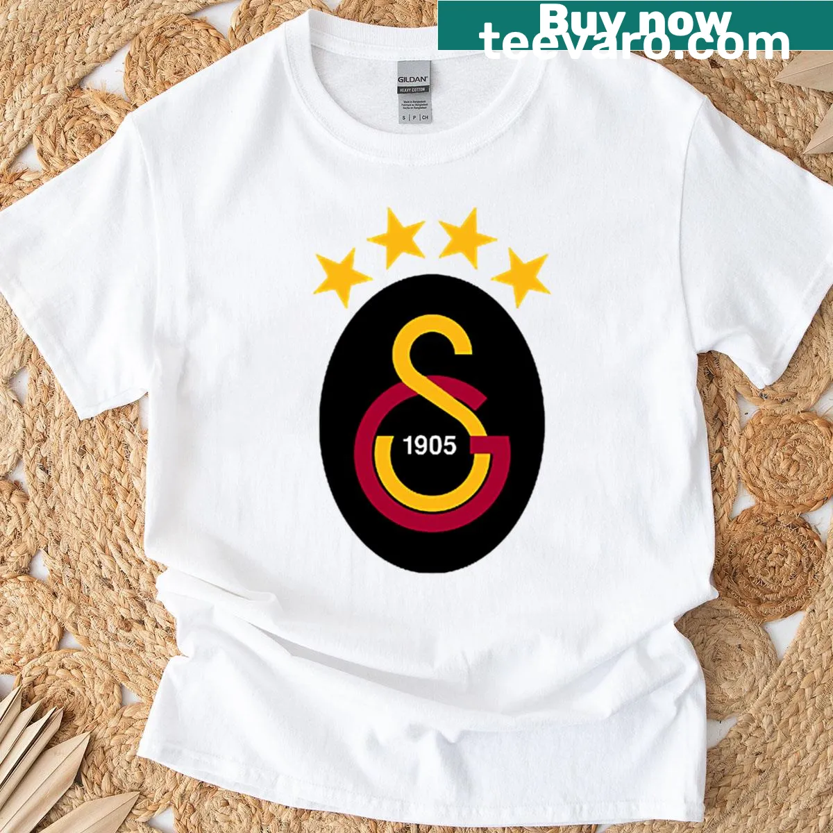 Galatasaray Cimbom logo featured on a sports t-shirt — on a men's t-shirt