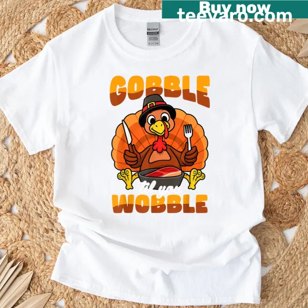 Funny turkey graphic and text on a t-shirt for kids