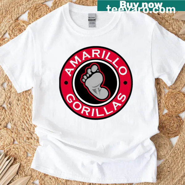 Minimalist gorilla silhouette on a T-shirt