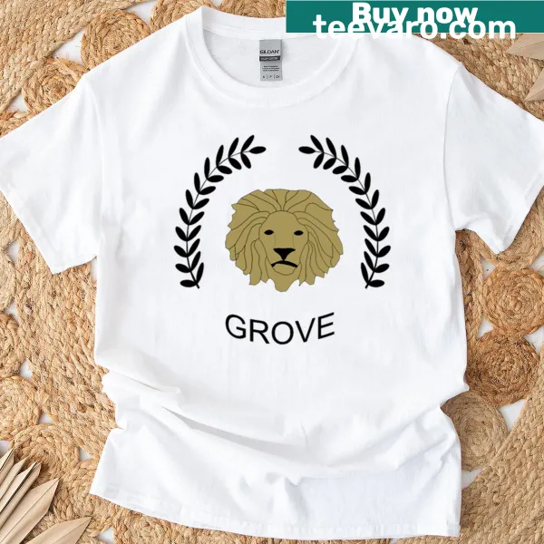 Sports logo graphic for Grove High School on a t-shirt
