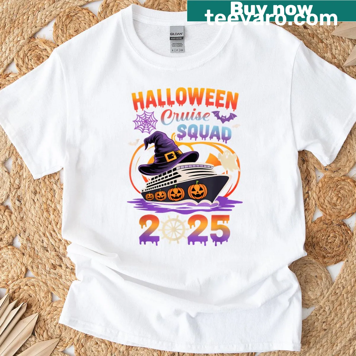 Halloween-themed Cruise Squad graphic on T-shirt — on a men's t-shirt