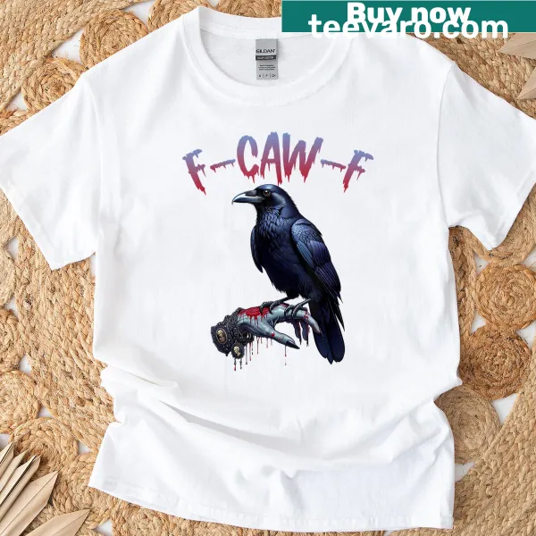 Gothic Halloween crow humor T-shirt