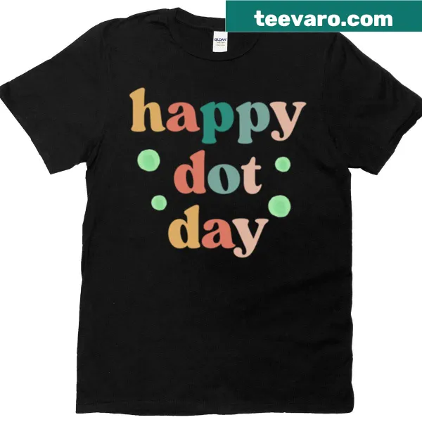 Happy Dot Day T-shirt with a creative and joyful design