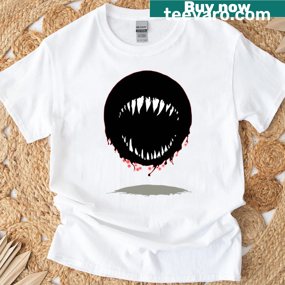 Graphic T-shirt featuring a fantasy monster design. — on a men's t-shirt